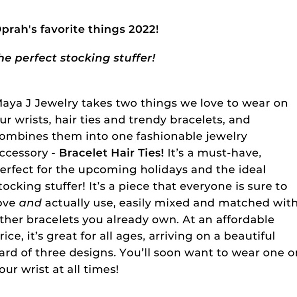 Maya J Bracelet Hair Ties - Picture 11 of 11